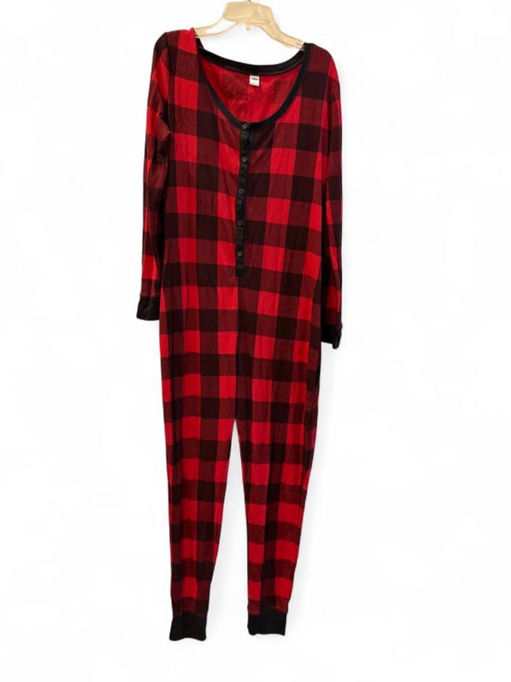 Old Navy Red and Black Plaid onesie